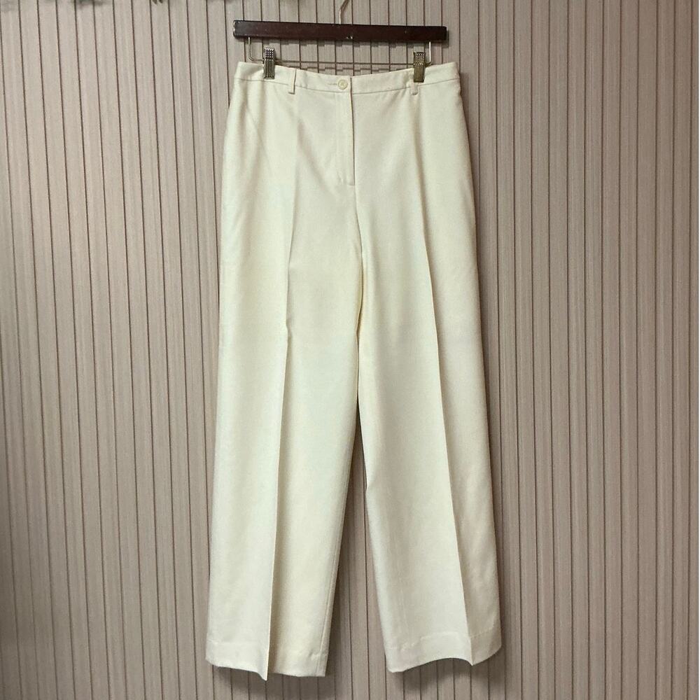 Ann Taylor Wool Cashmere Wide-Leg Pants Size 8